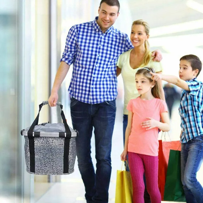 Handlebar Bag Soft Bag Grey-1